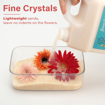 LotFancy Silica Gel Flower Drying, 6 lbs Color Indicating Silica Crystals for Bouquet Preservation