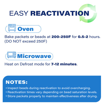 LotFancyIndicating Silica Gel Packets, 5 Gram 60 Packs, Moisture Absorber Dehumidifier, Rechargeable