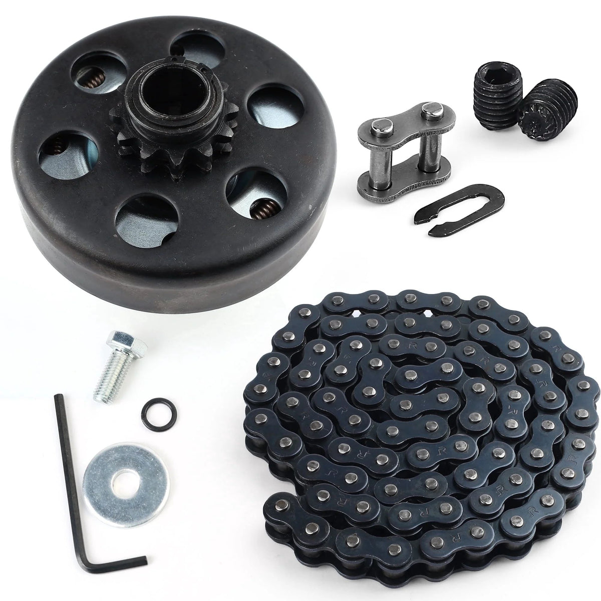 LotFancy Go Kart Clutch 3/4 Bore 12T with #35 Chain, Centrifugal Clutch