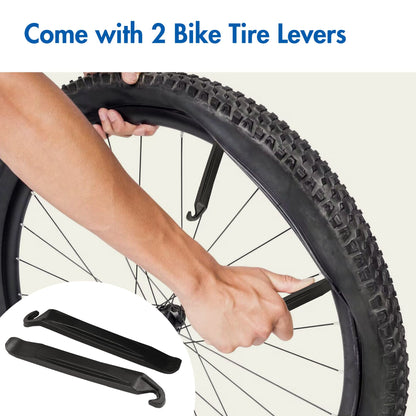 LotFancy 2Pcs 700x 28C/30C/32C Mountain Bike Tubes with 2 Tire Levers, 42mm Presta Valve