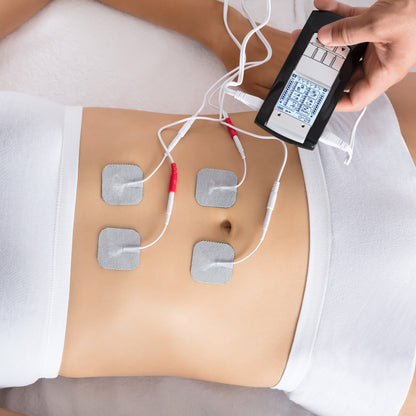 LotFancy 40Pcs TENS Unit Electrode Pads, 2"x2" Reusable Adhesive TENS Unit Replacement Pads,2mm Pin