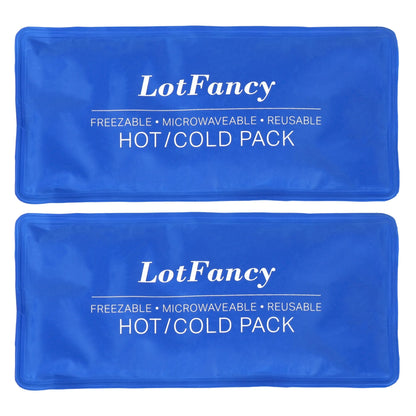 LotFancy Ice Pack for Injuries, Reusable Hot Cold Pack for Therapy, Cooling or Heating Pad for First Aid, Back Shoulder Neck Head Feet Pain Relief PMT