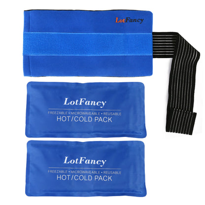 LotFancy Ice Pack for Injuries, Reusable Hot Cold Pack for Therapy, Cooling or Heating Pad for First Aid, Back Shoulder Neck Head Feet Pain Relief PMT