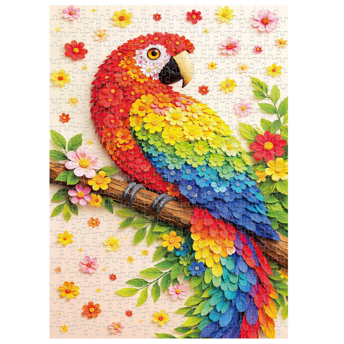 BenBen 500 Pieces Jigsaw Puzzles for Adults, Parrot Puzzle with Patterns on Back