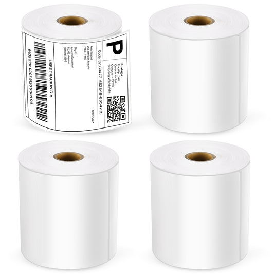 LotFancy 4x6 Thermal Labels, 1000 Shipping Labels, 4 Rolls-250 Labels per Roll WMT