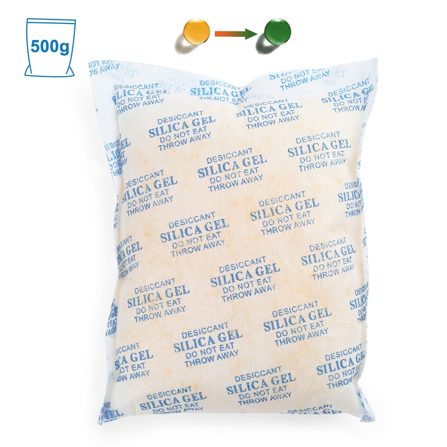 LotFancy Silica Gel Packs, Food Grade Desiccant Packs, Orange to Green Indicating, Non-Toxic Moisture Absorber Desiccant Bags