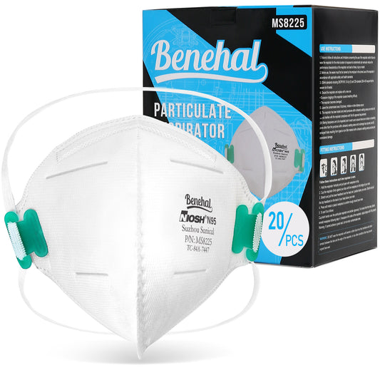LotFancy N95 Particulate Respirator, NIOSH Protective Face Mask,Disposable Air Filter Mask,20 Pack