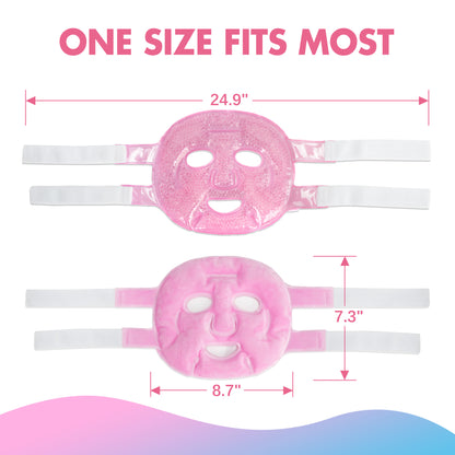LotFancy Ice Face Mask, Gel Beads Ice Pack for Puffy Eyes, Dark Circles