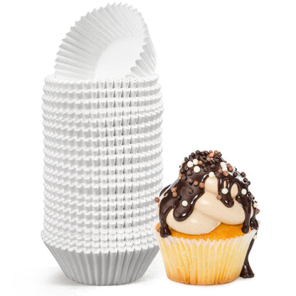 LotFancy 500Pcs Standard Cupcake Muffin Liners, White Greaseproof Cupcake Wrappers Baking Cups