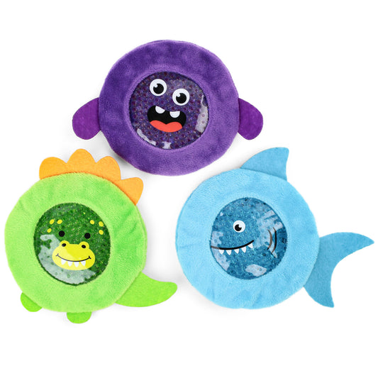 LotFancy Kid Ice Pack for Boo Boos, 3 Pack Reusable Gel Cold Pack for Kids, 4.75 in