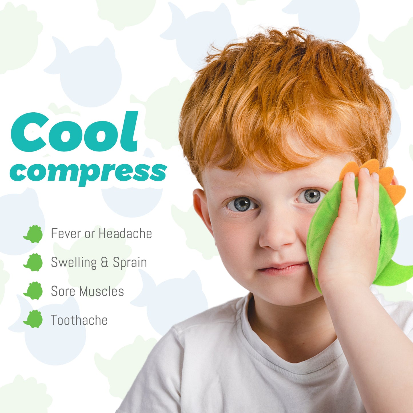 LotFancy Kid Ice Pack for Boo Boos, 3 Pack Reusable Gel Cold Pack for Kids, 4.75 in