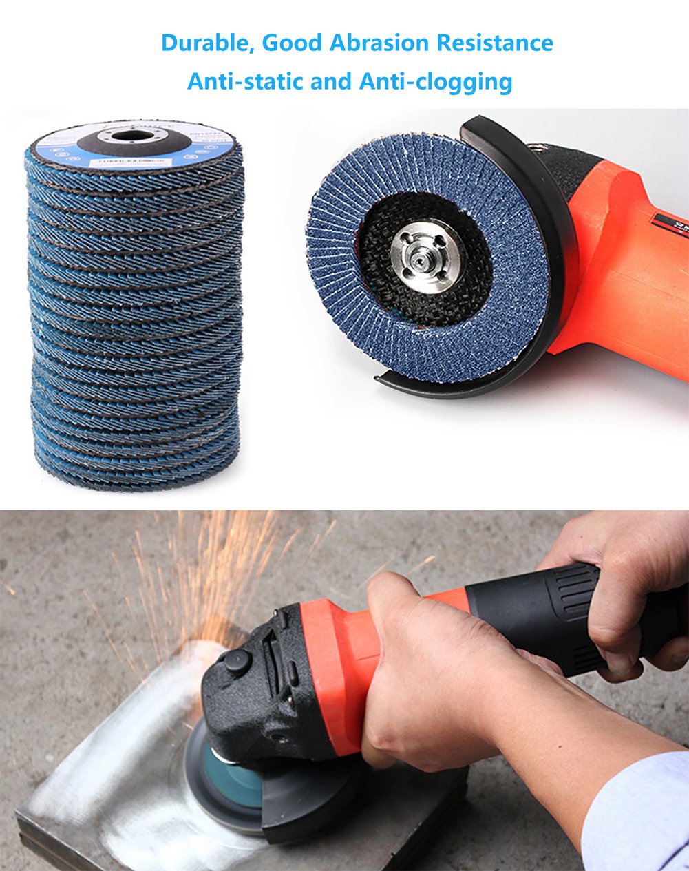 LotFancy Flap Discs for Angle Grinder