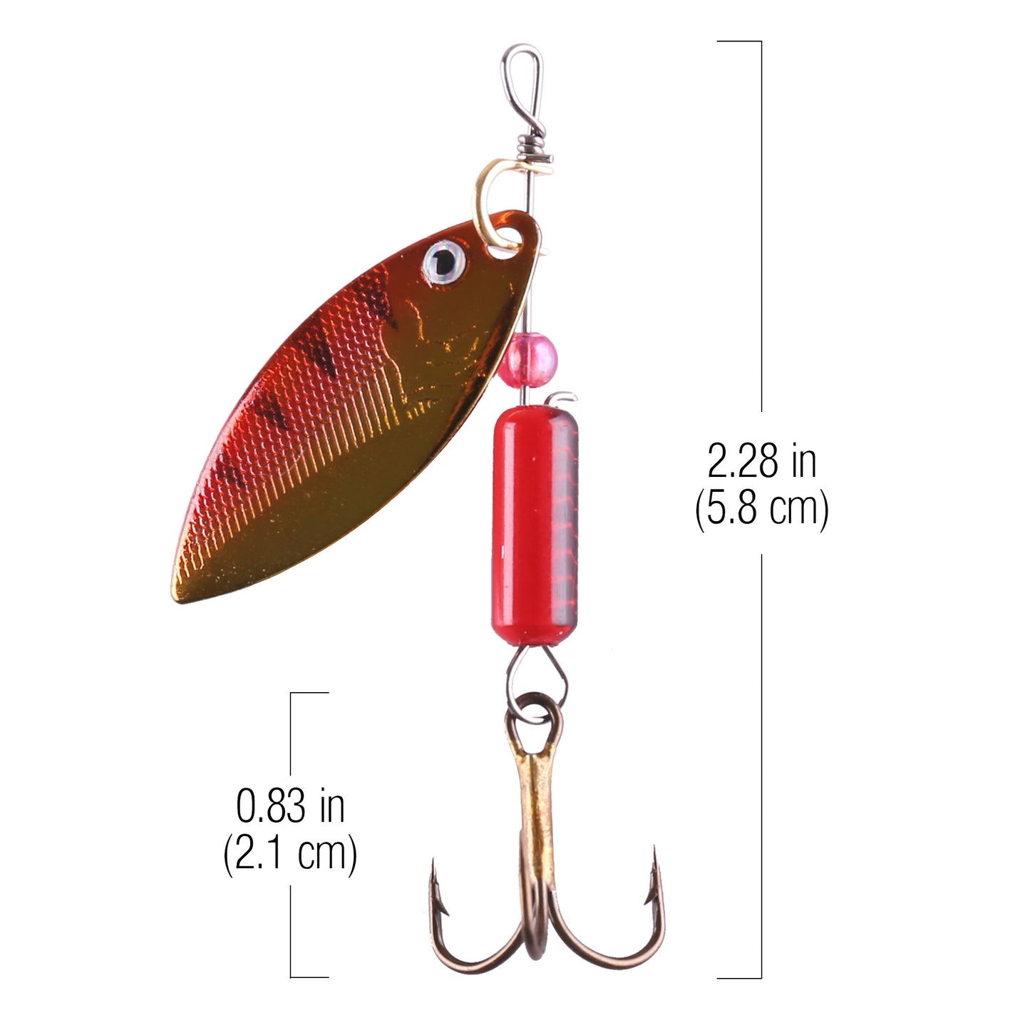 LotFancy Fishing Lures Kit, 30 Hard Metal Lure Baits Spinner Baits Set