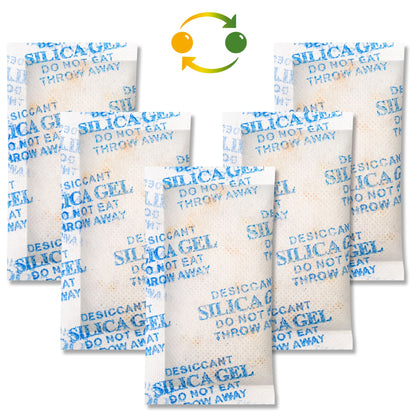 LotFancy Silica Gel Desiccant Packets with Indicating Beads, 10 Gram, Moisture Absorbing, 30 Count