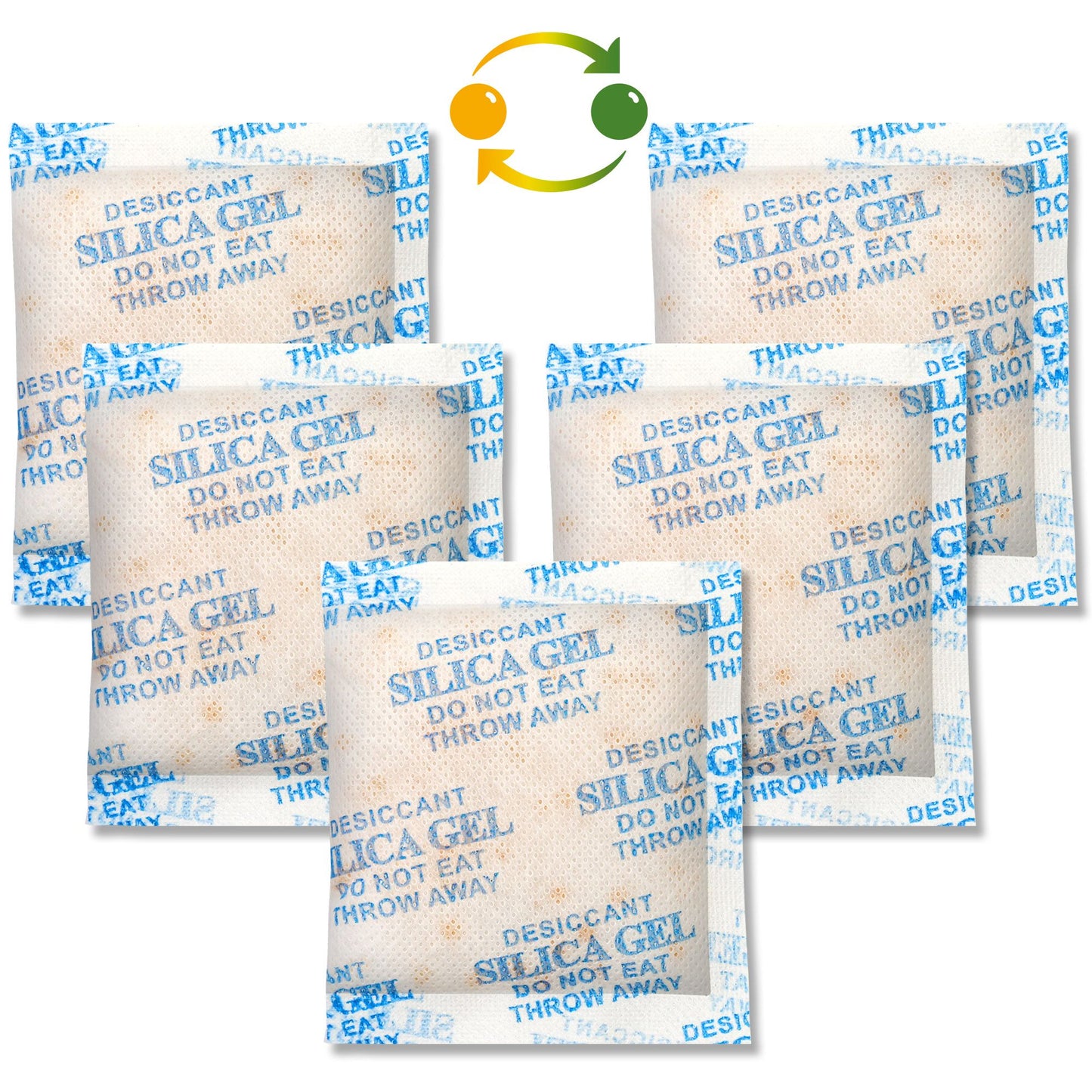 LotFancy 15 Packs 20 Gram Silica Gel Packets, Indicating Desiccant Packets