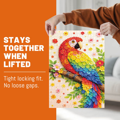 BenBen 500 Pieces Jigsaw Puzzles for Adults, Parrot Puzzle with Patterns on Back