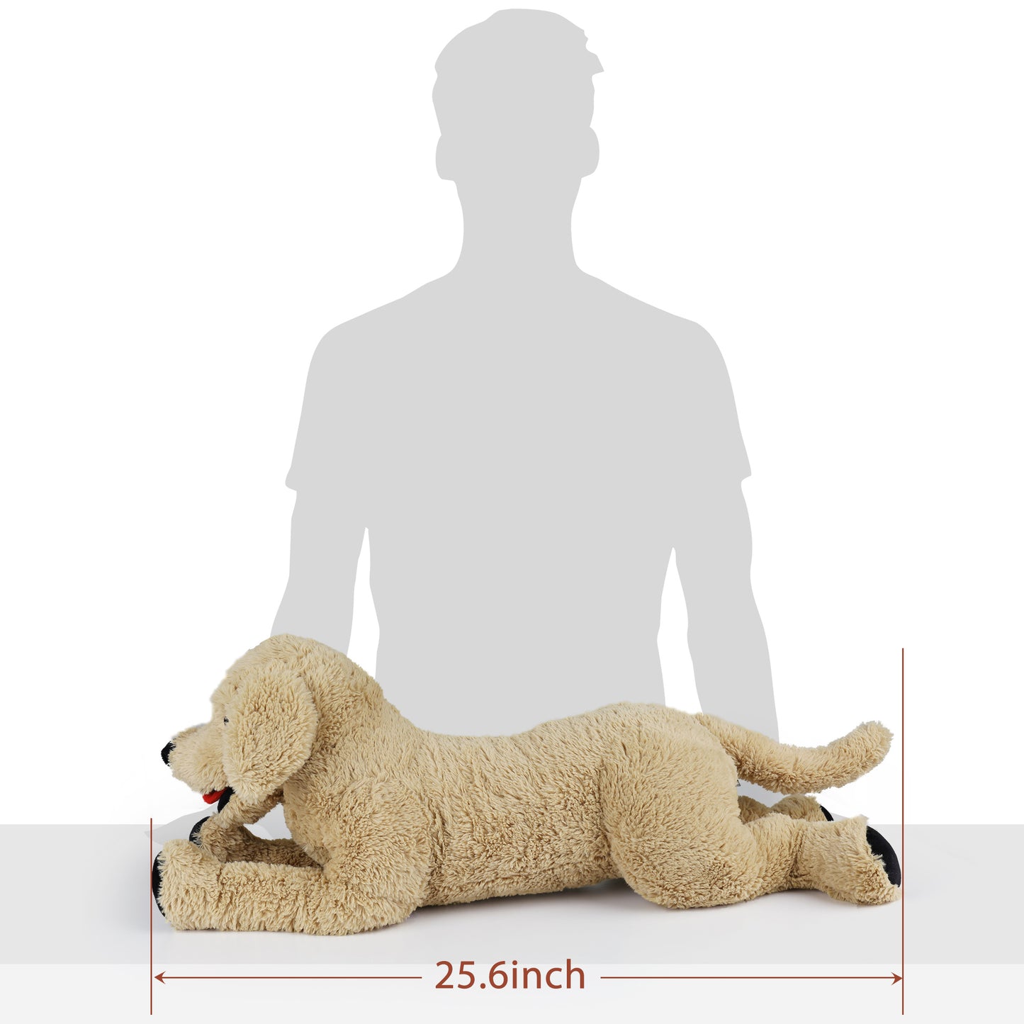 LotFancy Large Dog Stuffed Animals Plush, 27" Golden Retriever Plush Toys for Kids, Dog, Girls