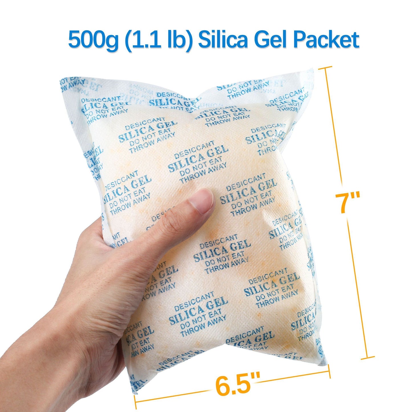 LotFancy Silica Gel Packs, Food Grade Desiccant Packs, Orange to Green Indicating, Non-Toxic Moisture Absorber Desiccant Bags