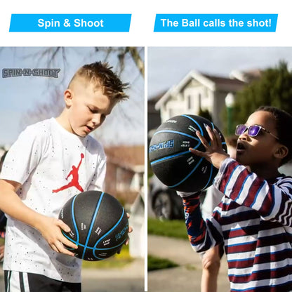 LotFancy Outdoor Basketball, 29.5” 28.5”, Patented Horse Game Features Printed, Indoor Basketball for Girls Boys Mens Womens, Performance Composite Leather, Pump and Needle Included
