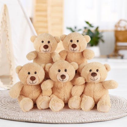 LotFancy Teddy Bear Stuffed Animal, 5 Pack 10 in Bulk Plush Bear Gifts for Kids, Boys, Girls