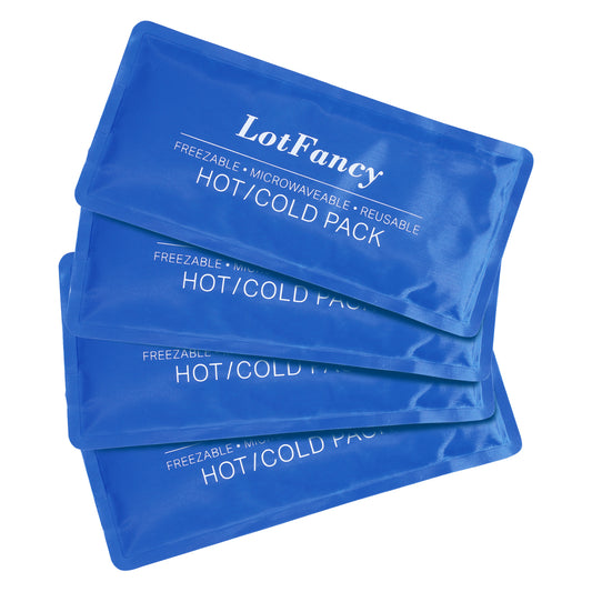 LotFancy Ice Pack for Injuries, Reusable Hot Cold Pack for Therapy, Cooling or Heating Pad for First Aid, Back Shoulder Neck Head Feet Pain Relief PMT