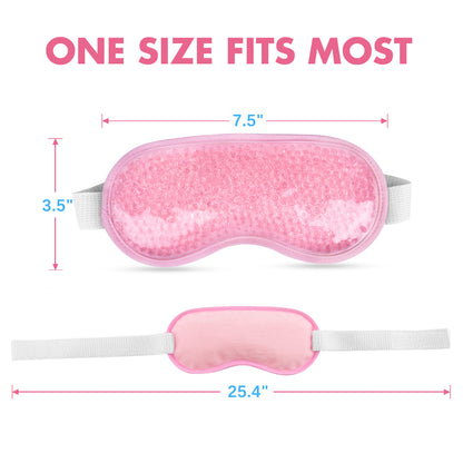 LotFancy 2Pack Cooling Ice Eye Mask, Cold & Warm Compress Gel Eye Masks for Dry Eyes, Puffy Eyes