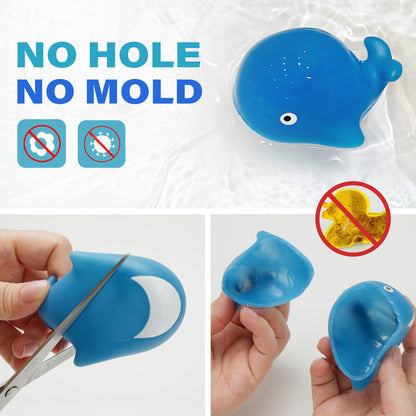 BenBen 6Pcs Color Changing Bath Toys for Toddler, No Hole Mold Free Ocean Animal Baby Bathtub Toys