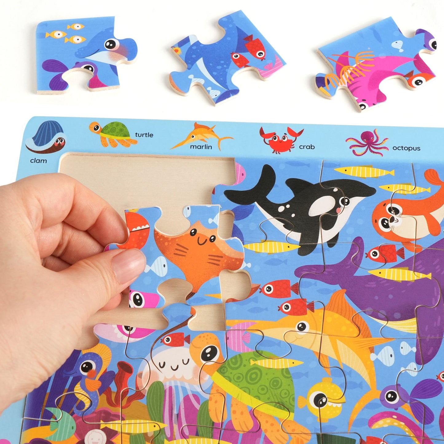 BenBen Puzzles for Kids Ages 3-6, 6 Pack, 24 Piece Search and Find Kids Puzzles Toy for Boys Girls