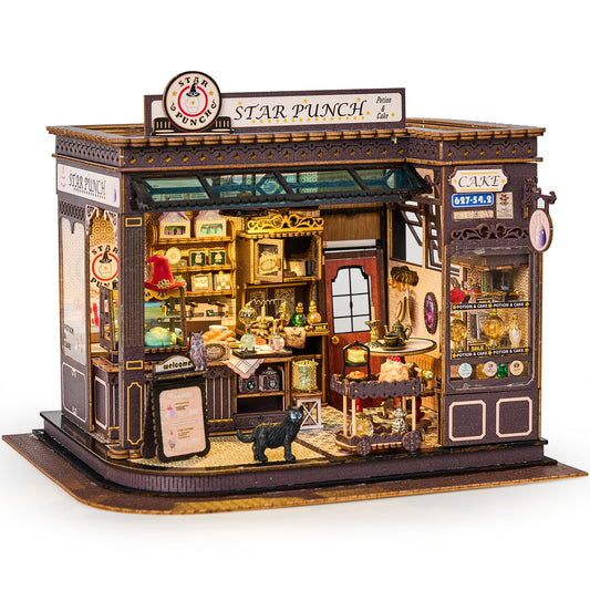 BenBen DIY Miniature House Kit, Mini Wooden Dollhouse Kit, Craft Gift for Adults, Teens, Friends