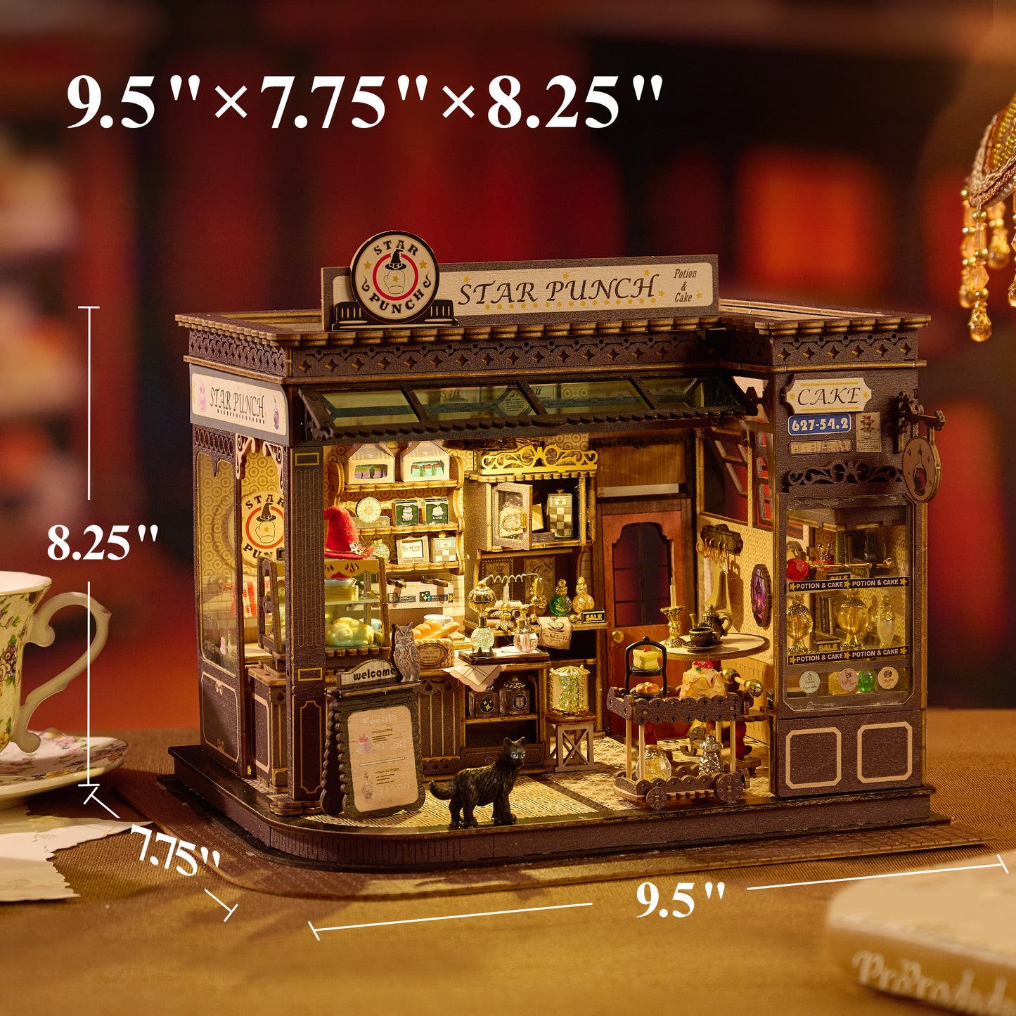 BenBen DIY Miniature House Kit, Mini Wooden Dollhouse Kit, Craft Gift for Adults, Teens, Friends