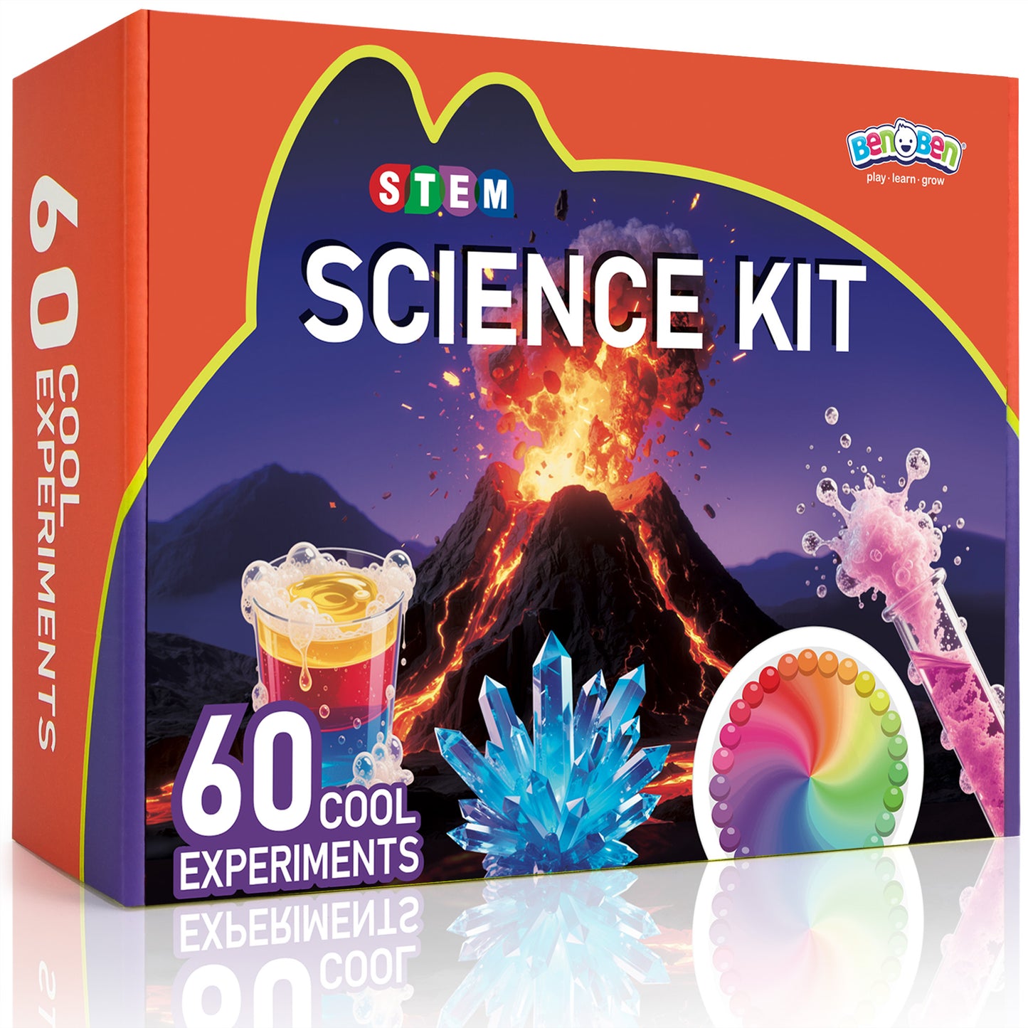 BenBen Science Kit for Kids Ages 8-12, 60 Lab Experiment, STEM Toy Educational Gift for Boys Girls