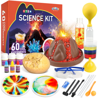 BenBen Science Kit for Kids Ages 8-12, 60 Lab Experiment, STEM Toy Educational Gift for Boys Girls