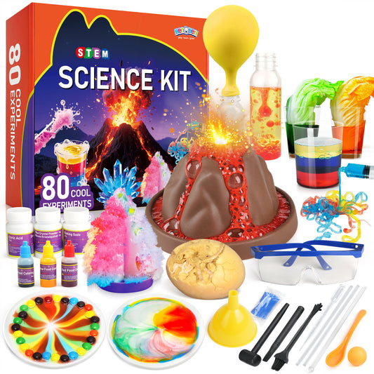 BenBen Science Kit for Kids Ages 8-12, 80 Lab Experiment STEM Toy Birthday Gift for Boys Girls