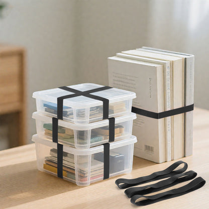 LotFancy Large Rubber Bands, Size #107, Big Wide Heavy Duty Elastic Bands for Office Supplies, Home