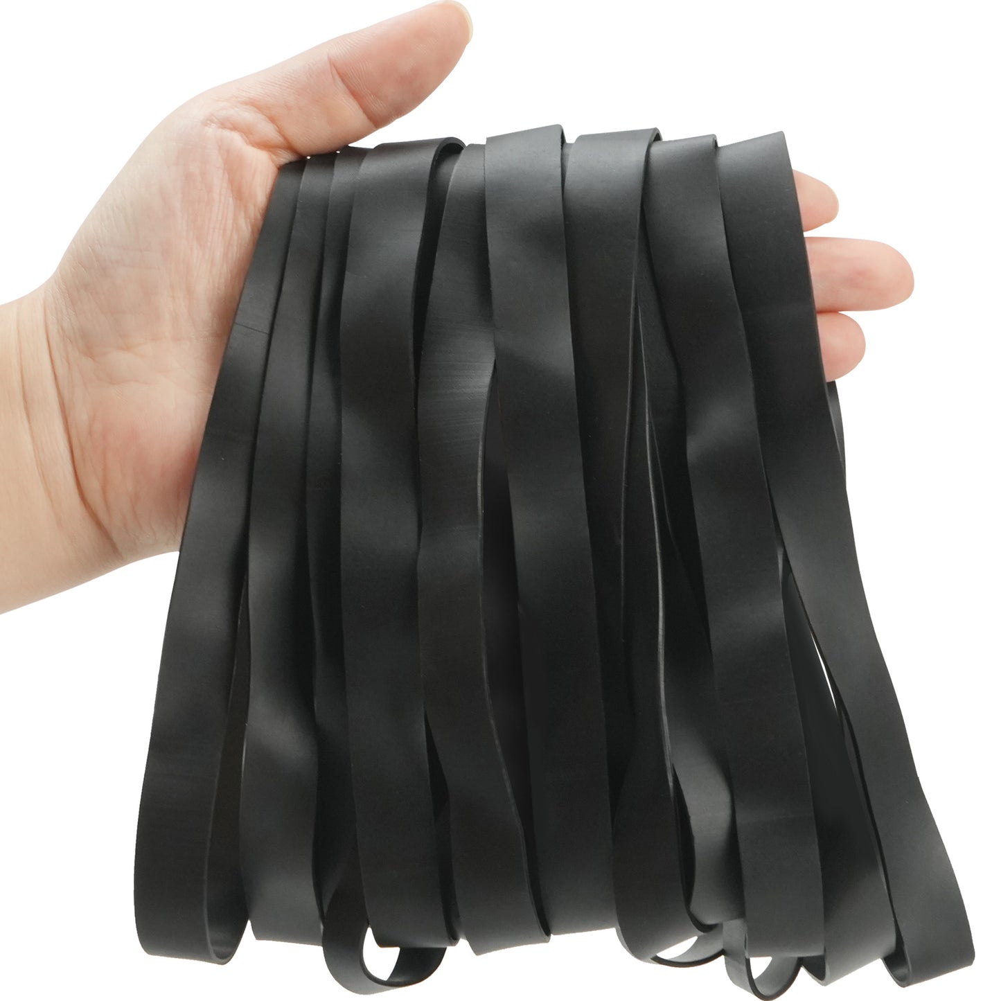 LotFancy Large Rubber Bands, Size #107, Big Wide Heavy Duty Elastic Bands for Office Supplies, Home