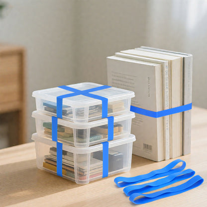 LotFancy Large Rubber Bands, Size #107, Big Wide Heavy Duty Long Rubber Bands for Office Supplies