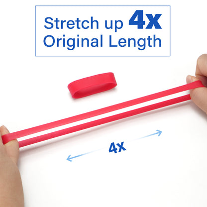 LotFancy Rubber Bands, Heavy Duty Wide Elastic Bands for Office Home Supplies, Size #82,#84,#94,#105