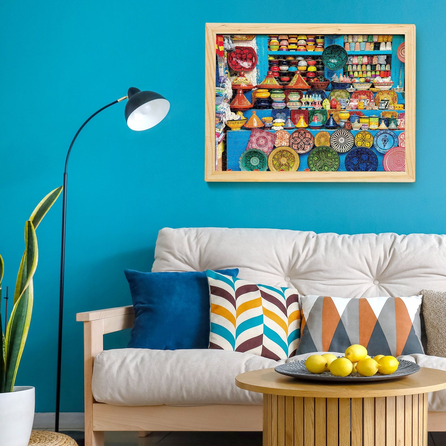 BenBen 1000 Pieces Puzzles For Adults, Vibrant Ceramics Shop, Challenging Artistic Jigsaw Puzzle