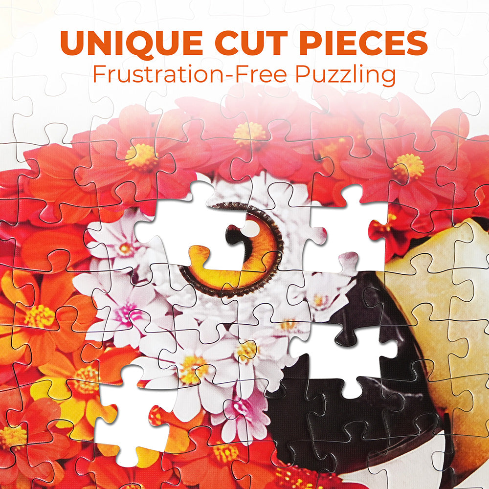 BenBen Puzzles for Adults 1000 Pieces, Parrot Jigsaw Puzzles with Patterns on Back
