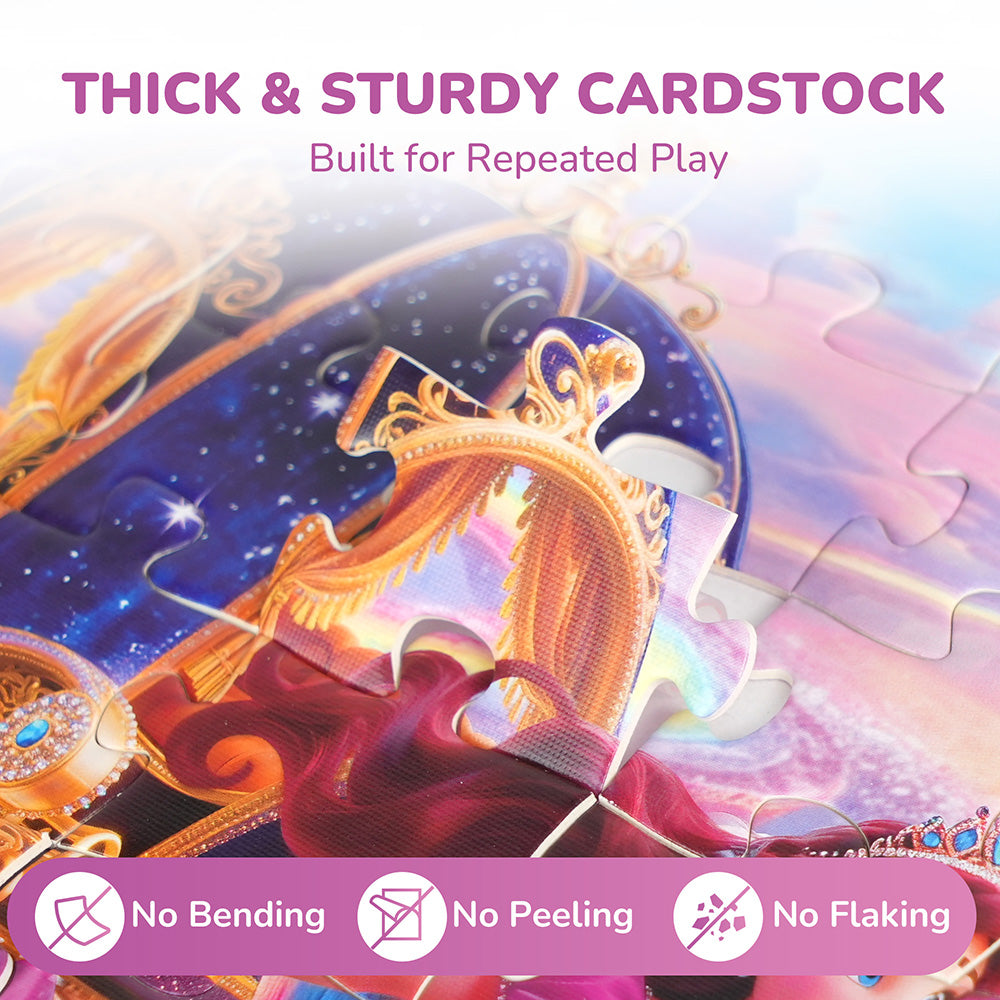 BenBen 100 Piece Jigsaw Puzzles for Kids 4-8, Princess and Unicorn Puzzle Toys for Girls, Boys
