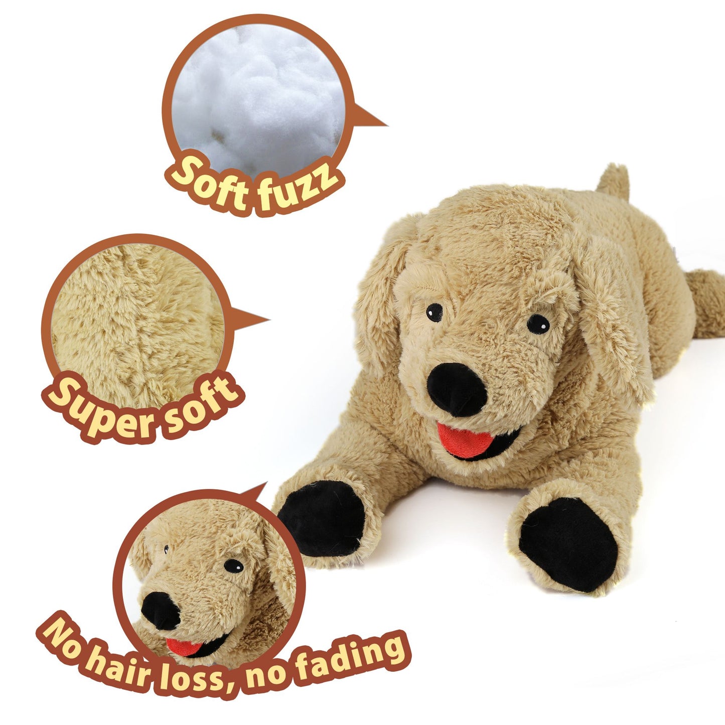 LotFancy Large Dog Stuffed Animals Plush, 27" Golden Retriever Plush Toys for Kids, Dog, Girls