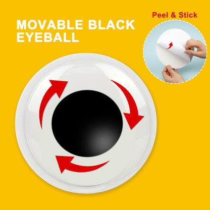 LotFancy 7 in Giant Googly Eyes with Self Adhesive, Large Wiggle Eyes for DIY Craft Christmas Tree Decoration