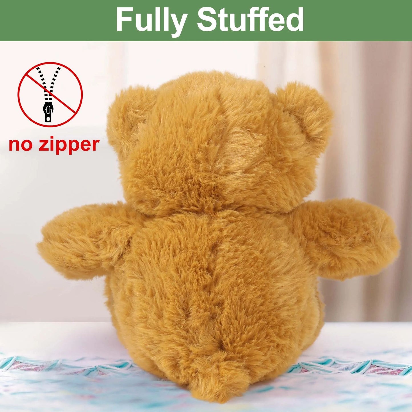 LotFancy Teddy Bear Stuffed Animal, 6 Pack 10 in Bulk Plush Bear Toy Gifts for Kids Baby Toddlers
