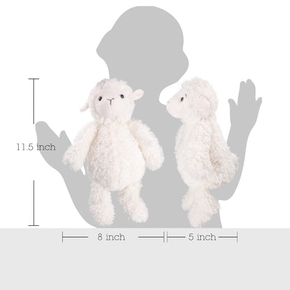 LotFancy 12 in Sheep Stuffed Animal, Cuddly Lamb Plush Toy Gift for Kids Gilrs