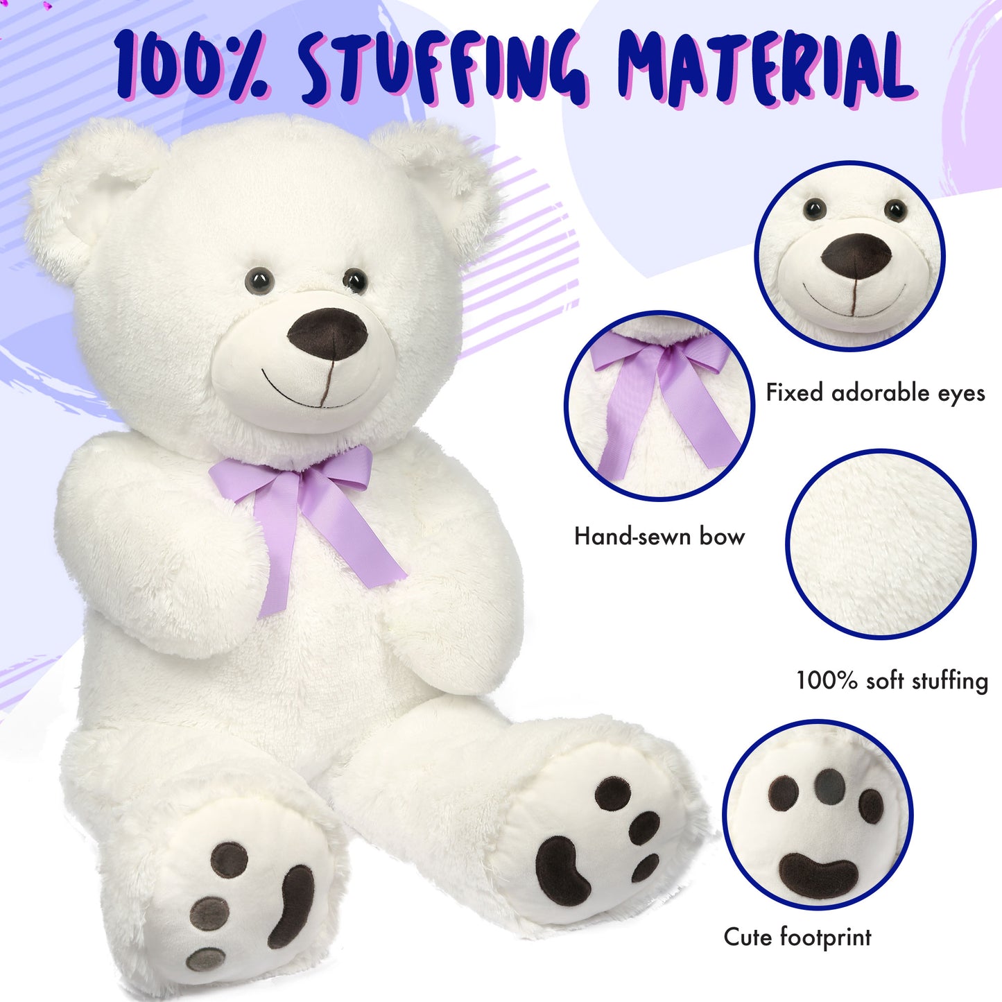 LotFancy Teddy Bear Plush Toys Stuffed Animals