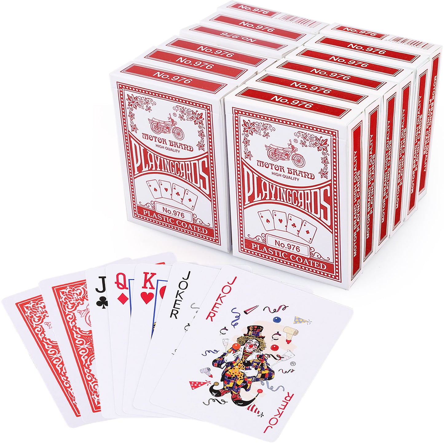 LotFancy Playing Cards, Poker Size Standard Index, Decks of Cards (Blue or Red), for Blackjack, Euchre, Canasta Card Game, Casino Grade