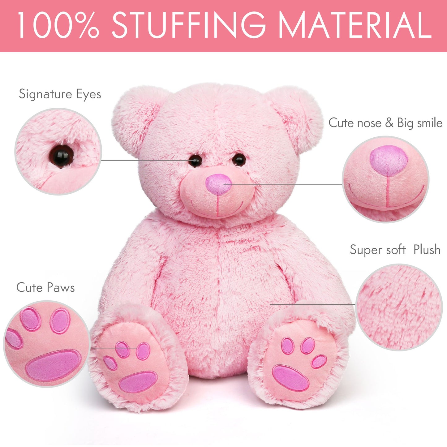 LotFancy Teddy Bear Plush Toys Stuffed Animals