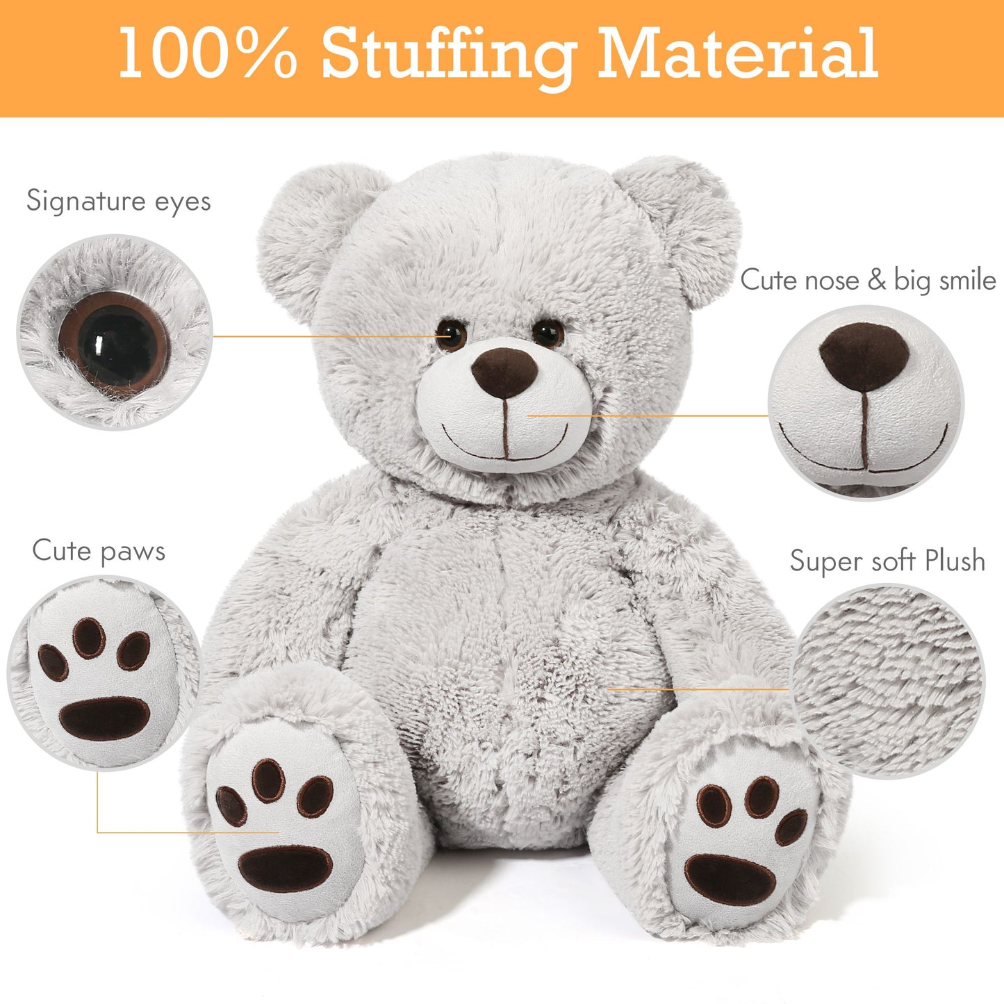 LotFancy Teddy Bear Plush Toys Stuffed Animals