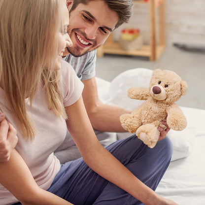 LotFancy Teddy Bear Stuffed Animals, 2 Pcs 10" Plush Toy for Valentine's Day Gifts