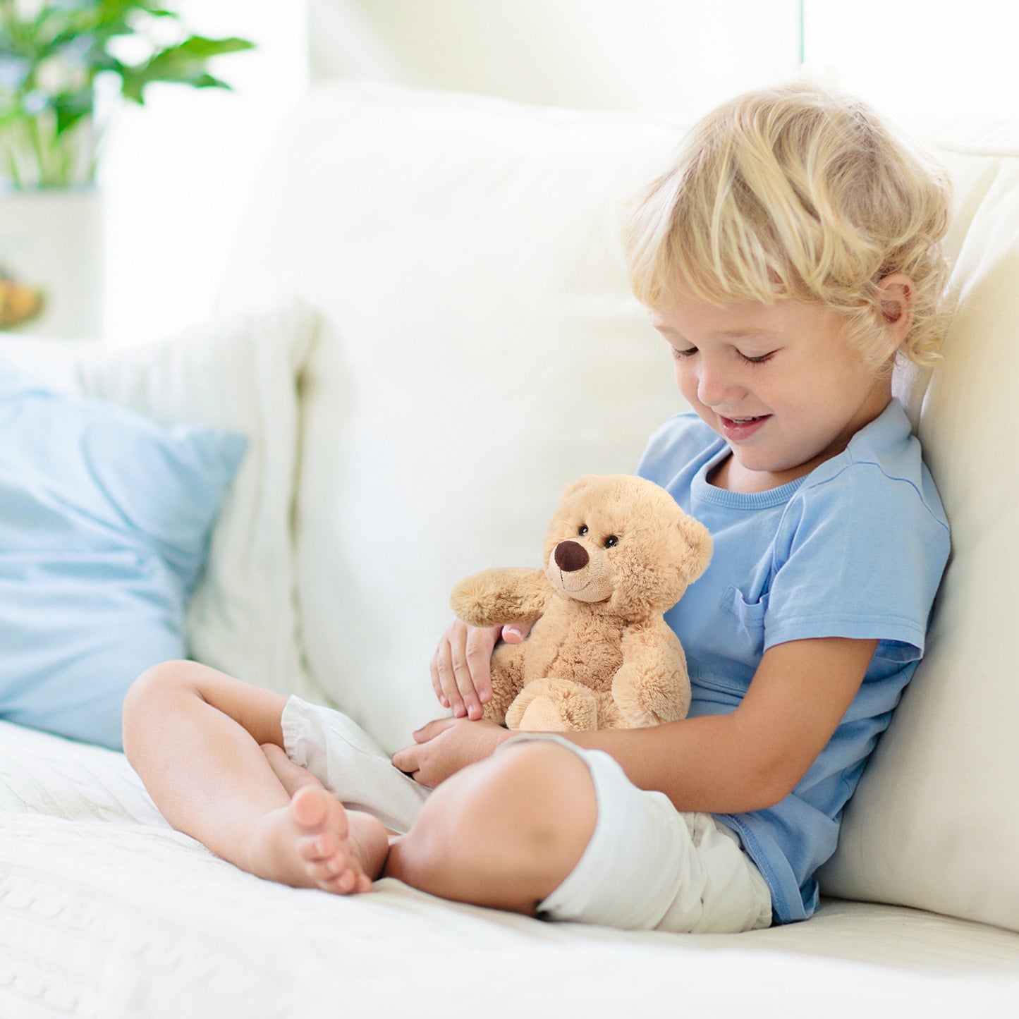 LotFancy Teddy Bear Stuffed Animals, 2 Pcs 10" Plush Toy for Valentine's Day Gifts